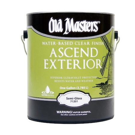 Old Masters Old Masters Ascend Exterior Semi-Gloss Clear Water-Based Finish 1 gal 71201